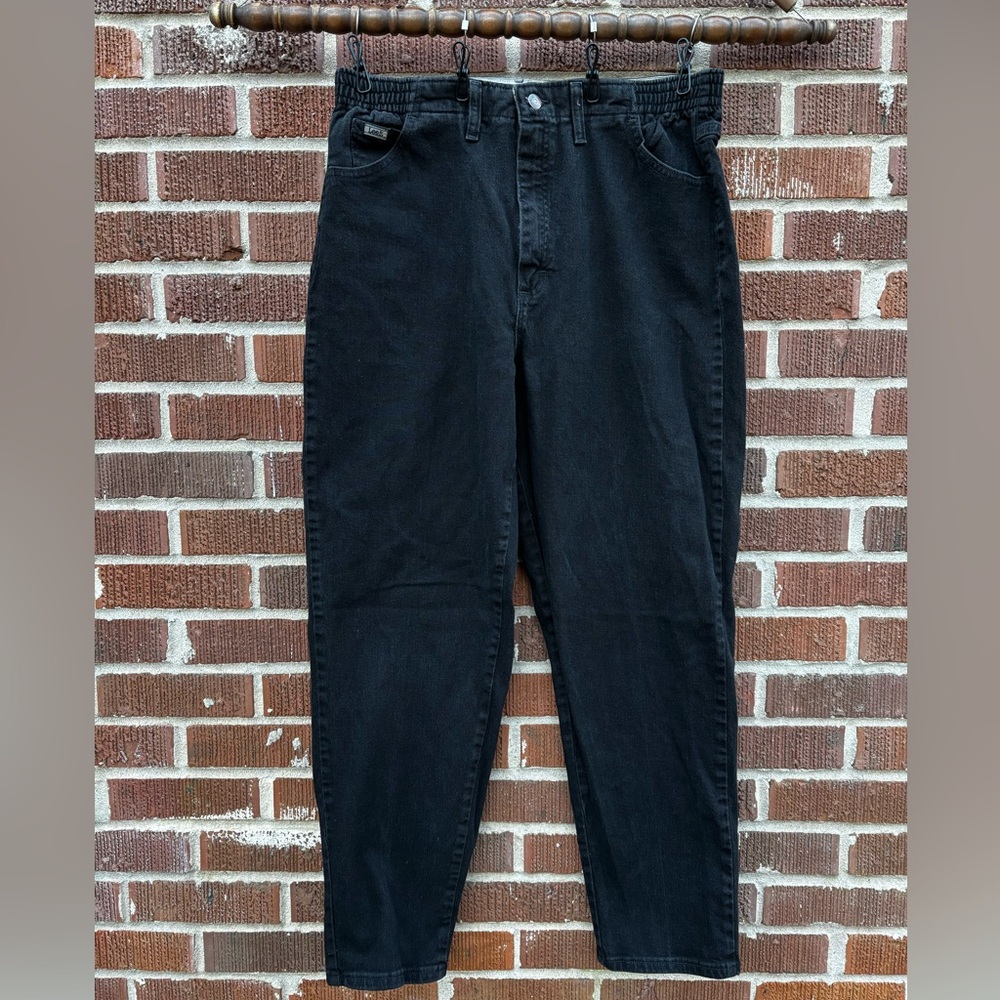 Lee Elastic on the Side Waist Mom Jeans High Rise Women's Size 16 Medium Vintage